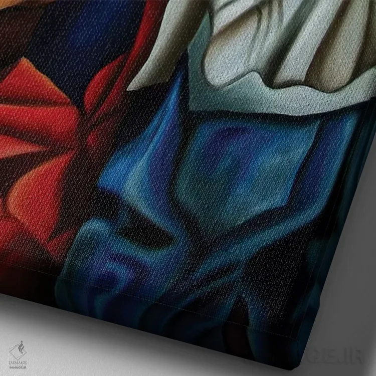 تابلو دکوراتیو رقاصان اثر دیکسی میگز - نمای نزدیک بافت بوم