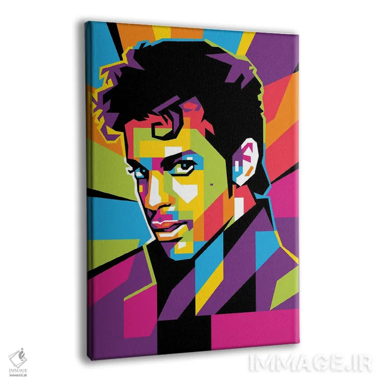 تابلو دکوراتیو پرینس اثر دایات بانگای - نمای پرسپکتیو محصول