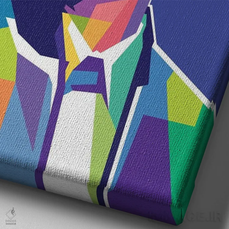 تابلو دکوراتیو برونو مارس اثر دایات بانگای - نمای نزدیک بافت بوم