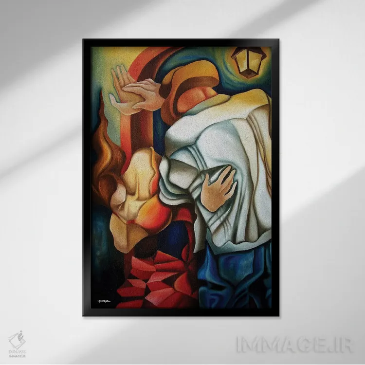 تابلو دکوراتیو رقاصان اثر دیکسی میگز - نمای قابدار مشکی