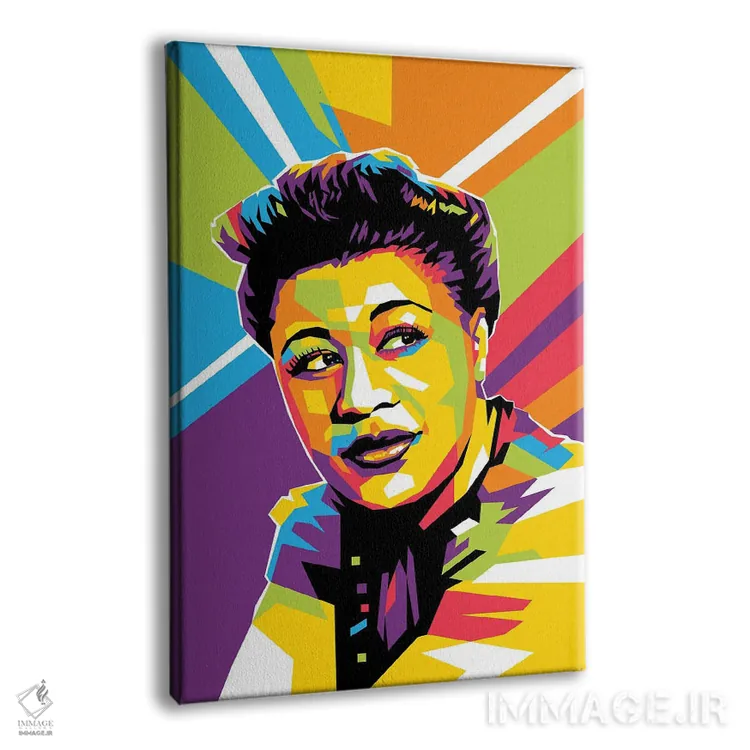 تابلو دکوراتیو الا فیتزجرالد اثر دایات بانگای - نمای پرسپکتیو محصول