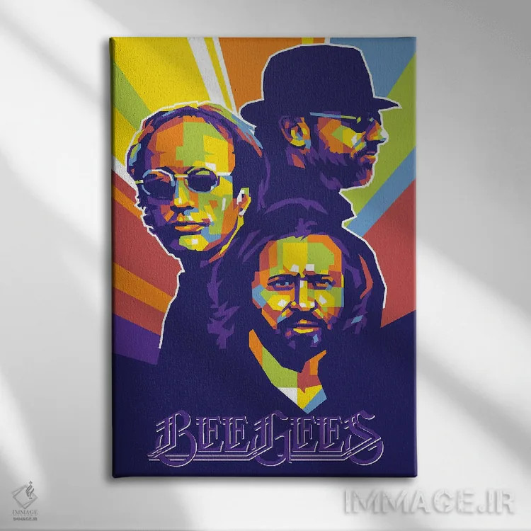 تابلو دکوراتیو بی جیز اثر دایات بانگای - نمای روبهرو روی دیوار