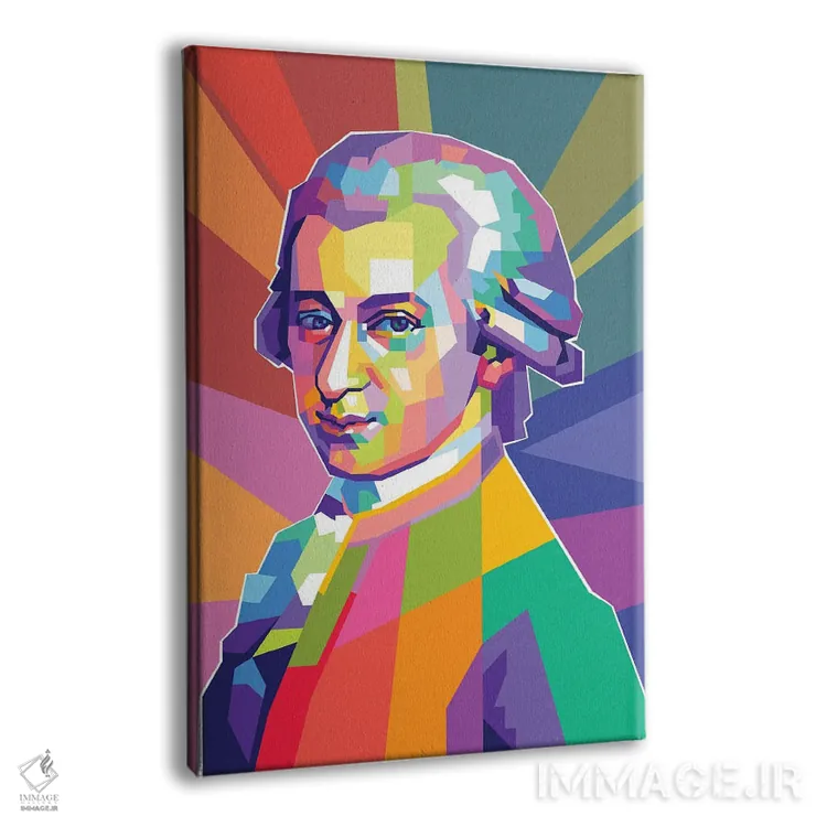 تابلو دکوراتیو ولفگانگ آمادئوس موتزارت اثر دایات بانگای - نمای پرسپکتیو محصول