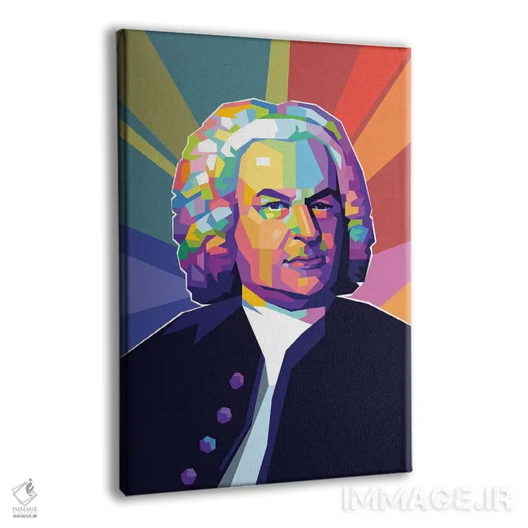 تابلو دکوراتیو یوهان سباستیان باخ اثر دایات بانگای - نمای پرسپکتیو محصول