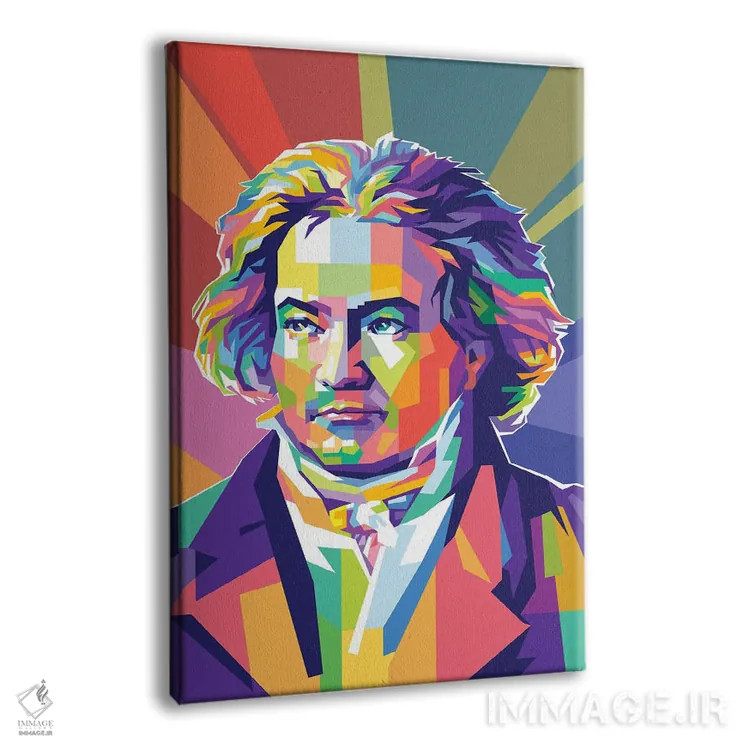 تابلو دکوراتیو لودویگ فان بتهوون اثر دایات بانگای - نمای پرسپکتیو محصول