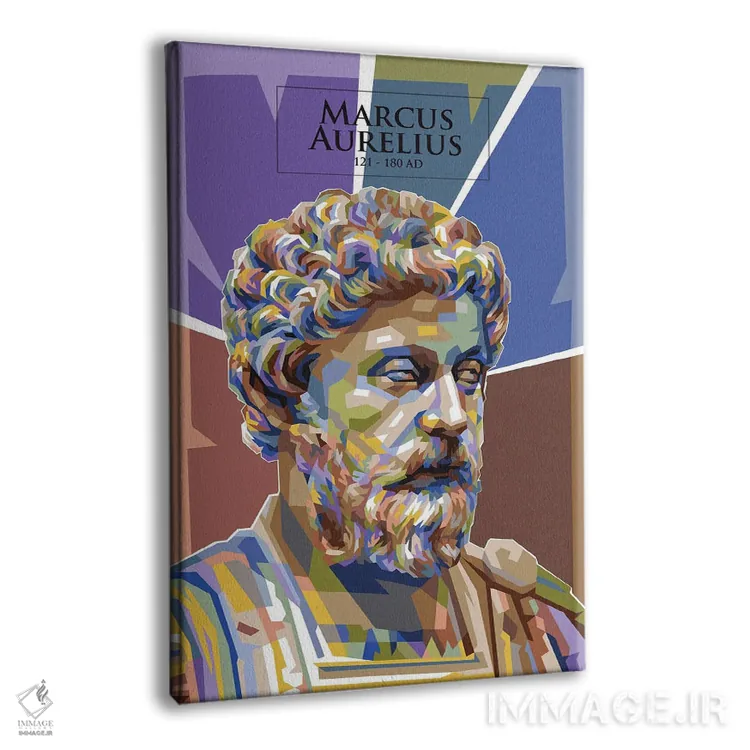 تابلو دکوراتیو مارکوس اورلیوس اثر دایات بانگای - نمای پرسپکتیو محصول