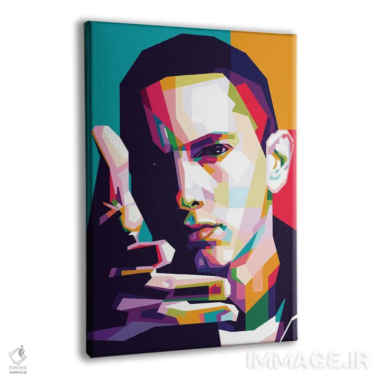 تابلو دکوراتیو امینم اثر دایات بانگای - نمای پرسپکتیو محصول