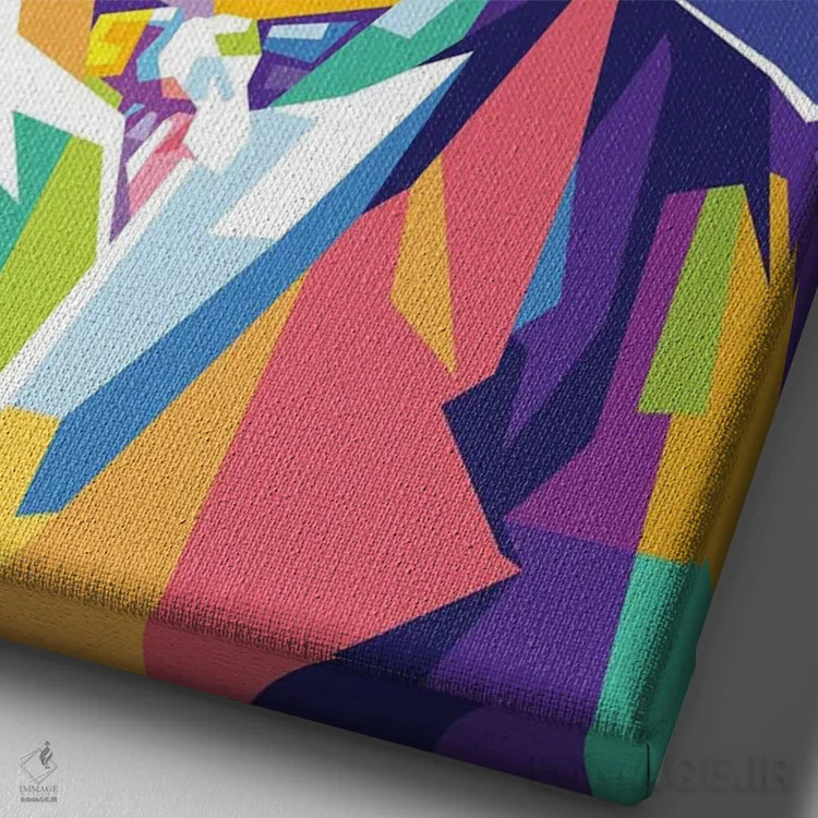 تابلو دکوراتیو لودویگ فان بتهوون اثر دایات بانگای - نمای نزدیک بافت بوم