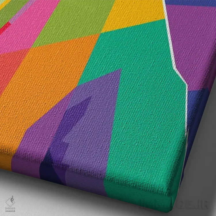 تابلو دکوراتیو ولفگانگ آمادئوس موتزارت اثر دایات بانگای - نمای نزدیک بافت بوم