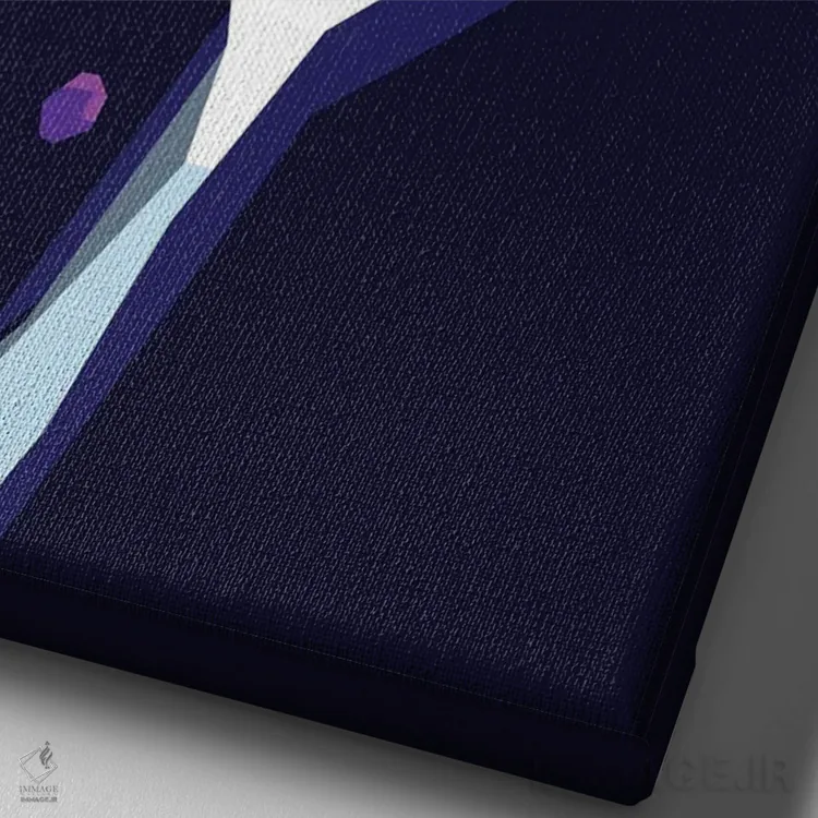 تابلو دکوراتیو یوهان سباستیان باخ اثر دایات بانگای - نمای نزدیک بافت بوم