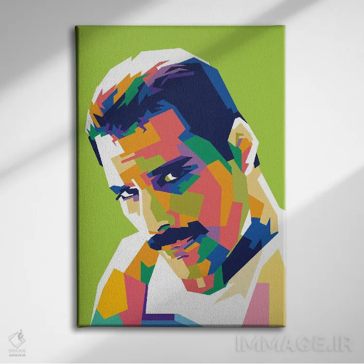 تابلو دکوراتیو فردی مرکوری ۱ اثر دایات بانگای - نمای روبهرو روی دیوار