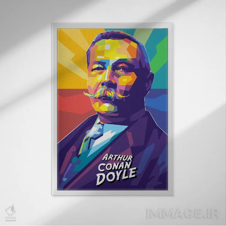 تابلو دکوراتیو آرتور کانن دویل اثر دایات بانگای - نمای قابدار سفید