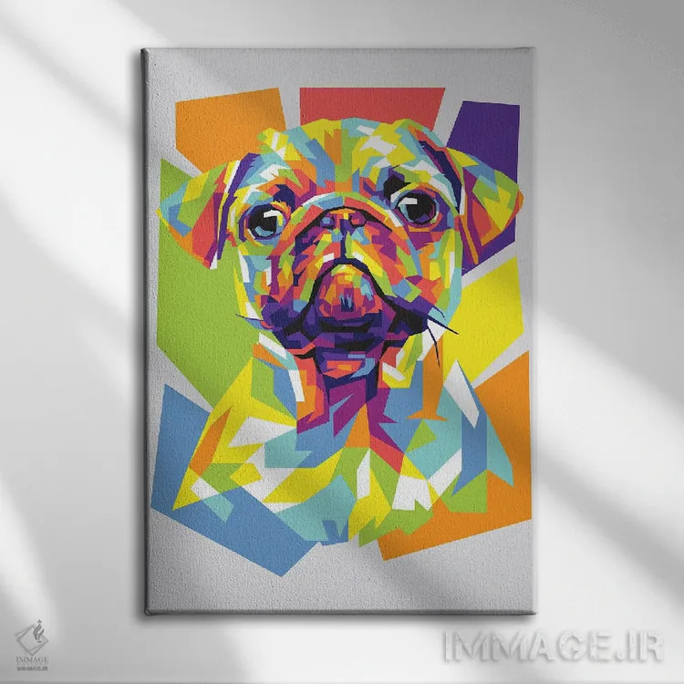 تابلو دکوراتیو پاگ اثر دایات بانگای - نمای روبهرو روی دیوار