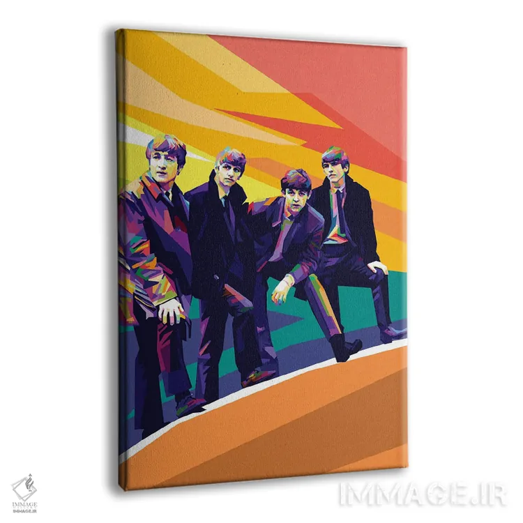 تابلو دکوراتیو بیتلز ۳ اثر دایات بانگای - نمای پرسپکتیو محصول