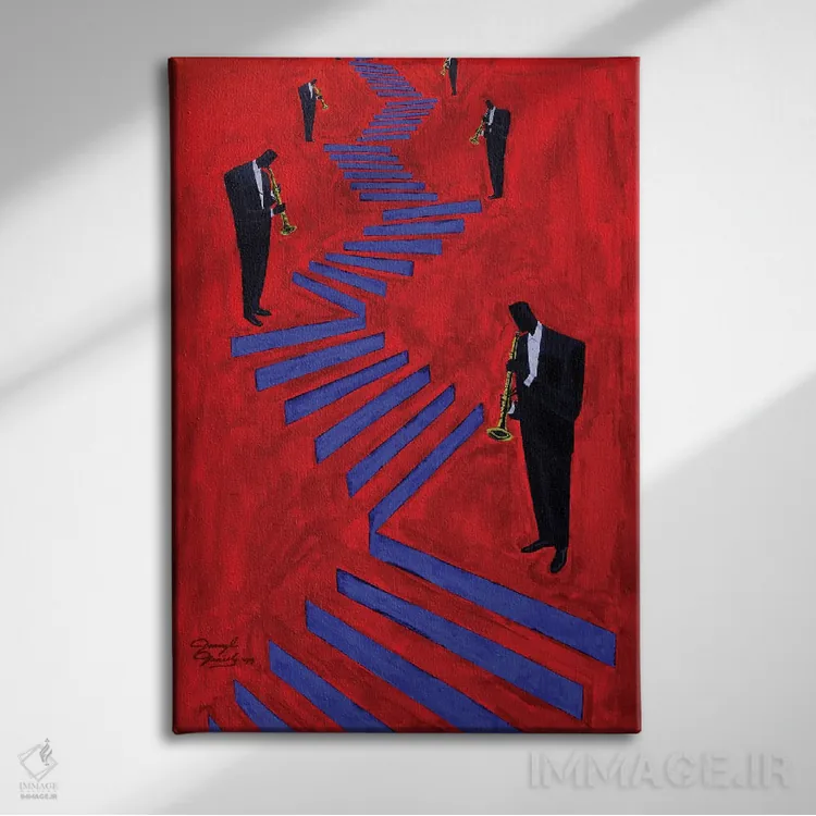 تابلو دکوراتیو عروج اثر دارل دنیلز - نمای روبهرو روی دیوار