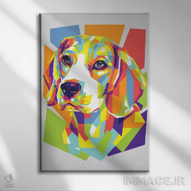 تابلو دکوراتیو بیگل اثر دایات بانگای - نمای روبهرو روی دیوار