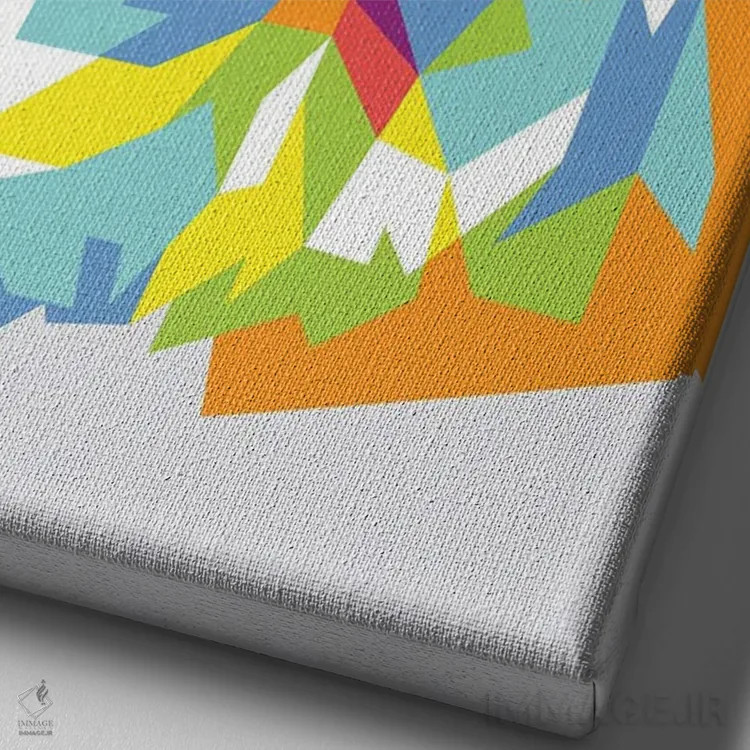 تابلو دکوراتیو پاگ اثر دایات بانگای - نمای نزدیک بافت بوم