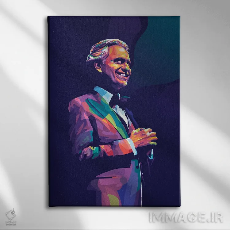 تابلو دکوراتیو آندره آ بوچلی اثر دایات بانگای - نمای روبهرو روی دیوار