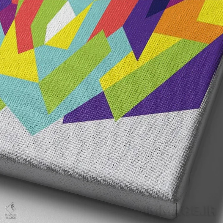 تابلو دکوراتیو بیگل اثر دایات بانگای - نمای نزدیک بافت بوم