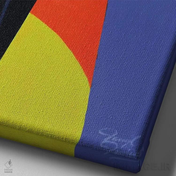 تابلو دکوراتیو نت های سبک اثر دارل دنیلز - نمای نزدیک بافت بوم