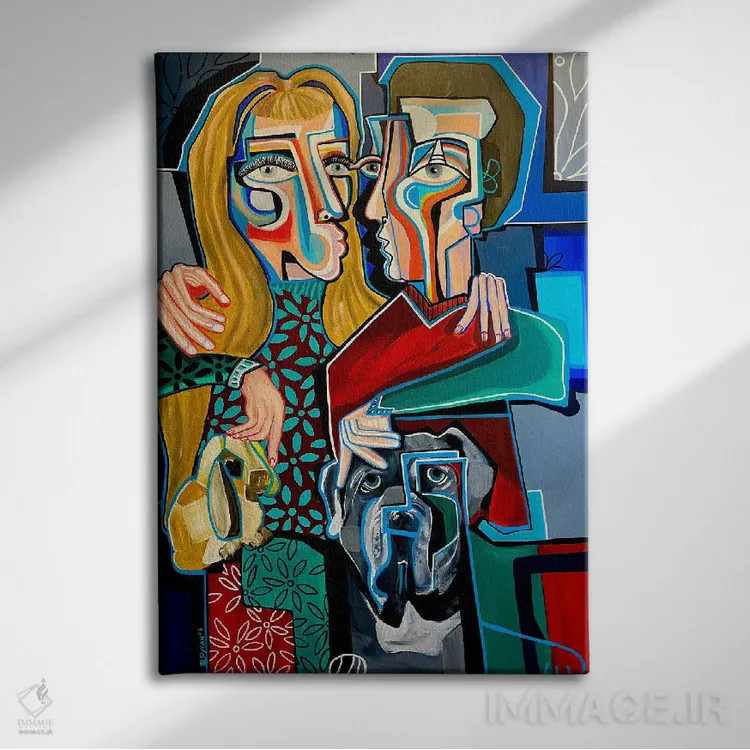 تابلو کلاسیک دو برابر با یک اثر دیلان گیل - نمای روبهرو روی دیوار