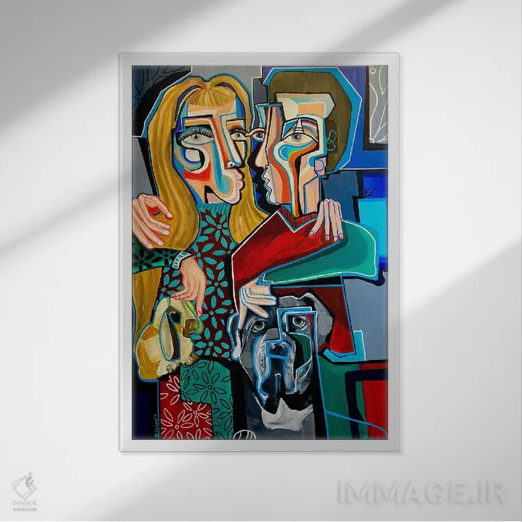 تابلو کلاسیک دو برابر با یک اثر دیلان گیل - نمای قابدار سفید