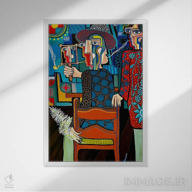 تابلو کلاسیک شهود اثر دیلان گیل - نمای قابدار سفید