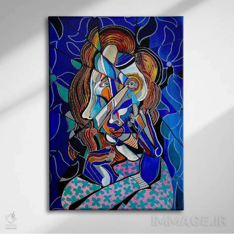 تابلو کلاسیک زن مو قرمز اثر دیلان گیل - نمای روبهرو روی دیوار