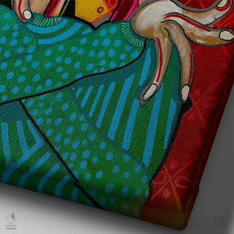 تابلو کلاسیک لحظه ای در زمان اثر دیلان گیل - نمای نزدیک بافت بوم