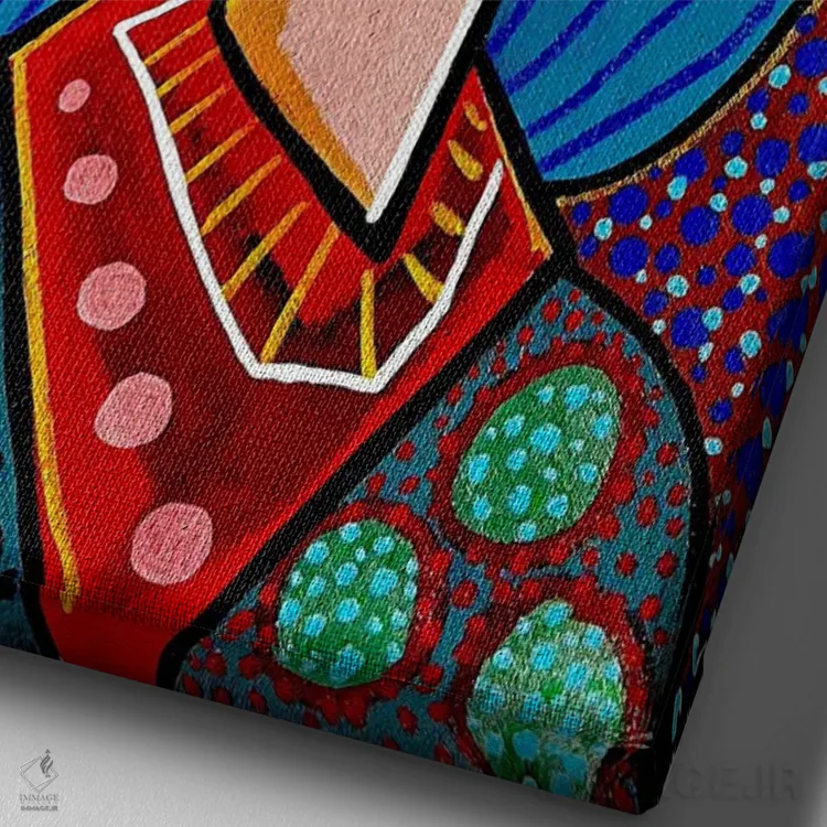 تابلو کلاسیک هر جا که بروم، آنجا هستم اثر دیلان گیل - نمای نزدیک بافت بوم