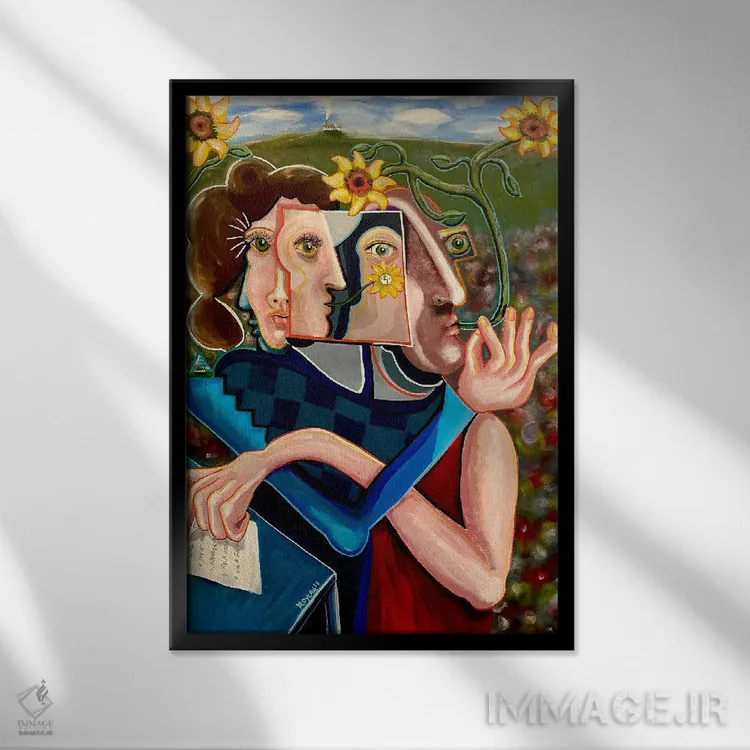 تابلو کلاسیک فهرست آرزوها اثر دیلان گیل - نمای قابدار مشکی