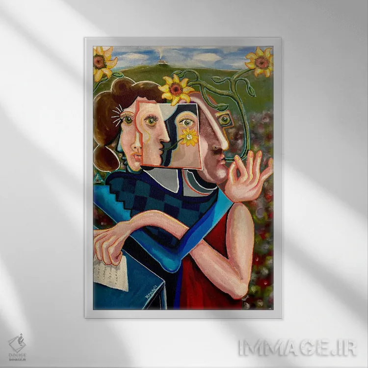 تابلو کلاسیک فهرست آرزوها اثر دیلان گیل - نمای قابدار سفید