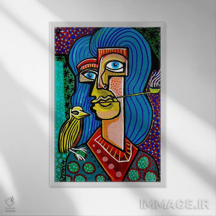 تابلو کلاسیک هر جا که بروم، آنجا هستم اثر دیلان گیل - نمای قابدار سفید