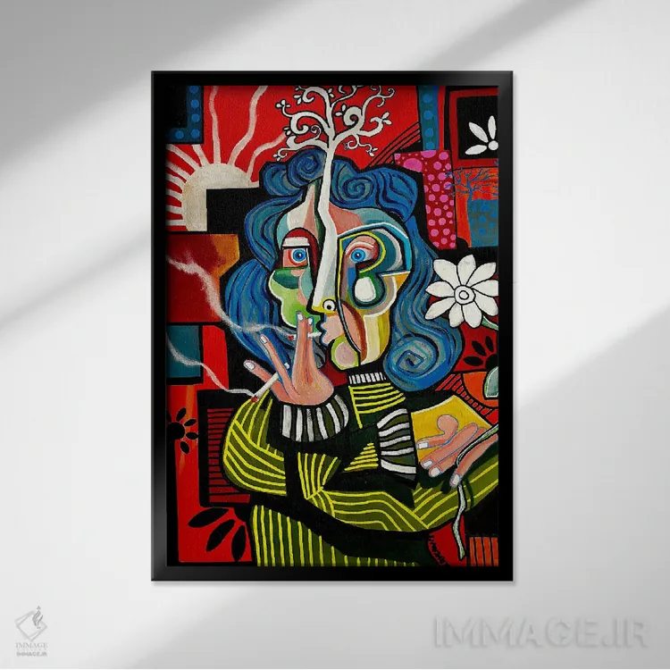 تابلو کلاسیک آشکارسازی جذب اثر دیلان گیل - نمای قابدار مشکی