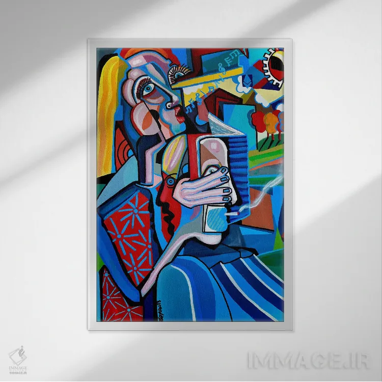 تابلو کلاسیک دنیا صحنه ای است اثر دیلان گیل - نمای قابدار سفید