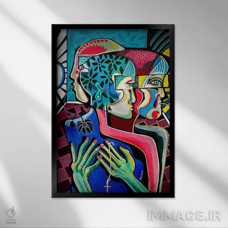 تابلو کلاسیک اندوه اثر دیلان گیل - نمای قابدار مشکی