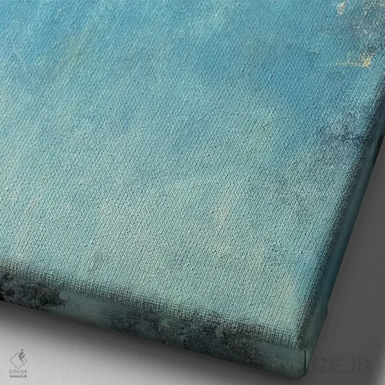 تابلو مینیمال طبیعت بی جان دریایی抽象 نهم اثر رباورهاا کریستوا - نمای نزدیک بافت بوم