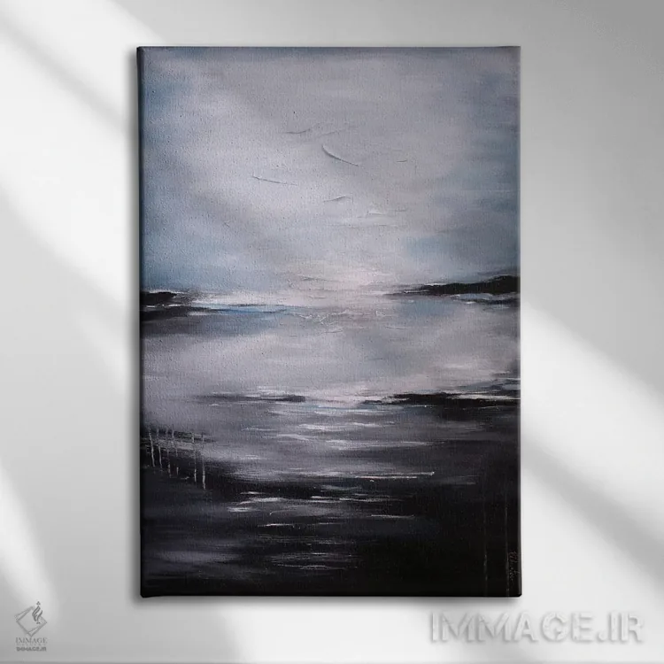 تابلو انتزاعی طبیعت بی جان دریایی抽象 یازدهم اثر رباورهاا کریستوا - نمای روبهرو روی دیوار