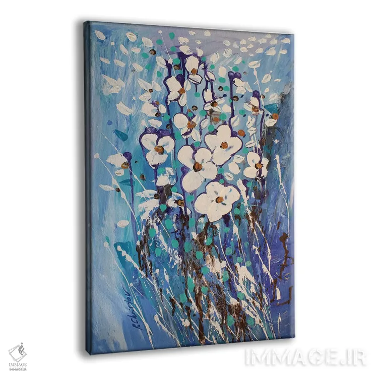 تابلو انتزاعی باغ انتزاعی سه اثر رباورهاا کریستوا - نمای پرسپکتیو محصول