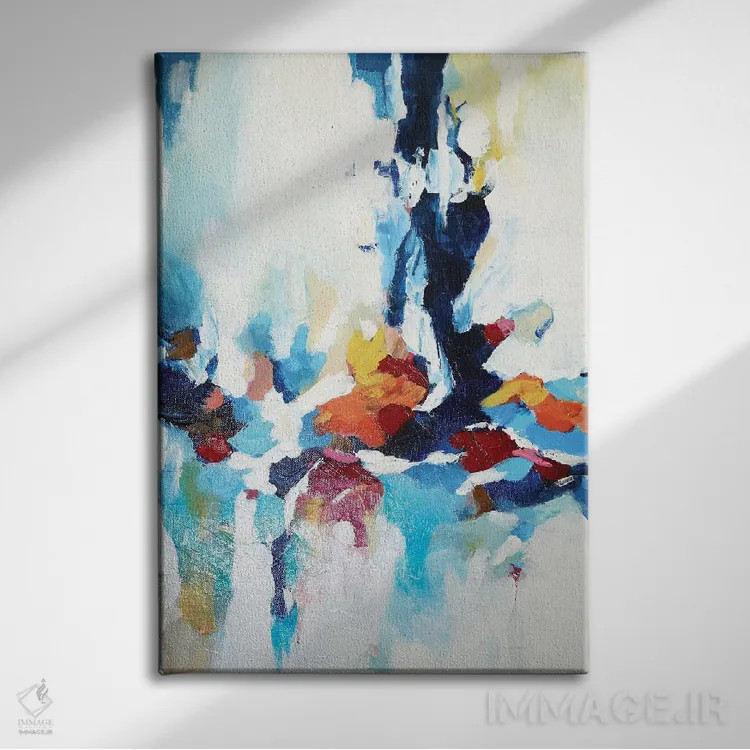 تابلو انتزاعی باغ انتزاعی هفت اثر رباورهاا کریستوا - نمای روبهرو روی دیوار