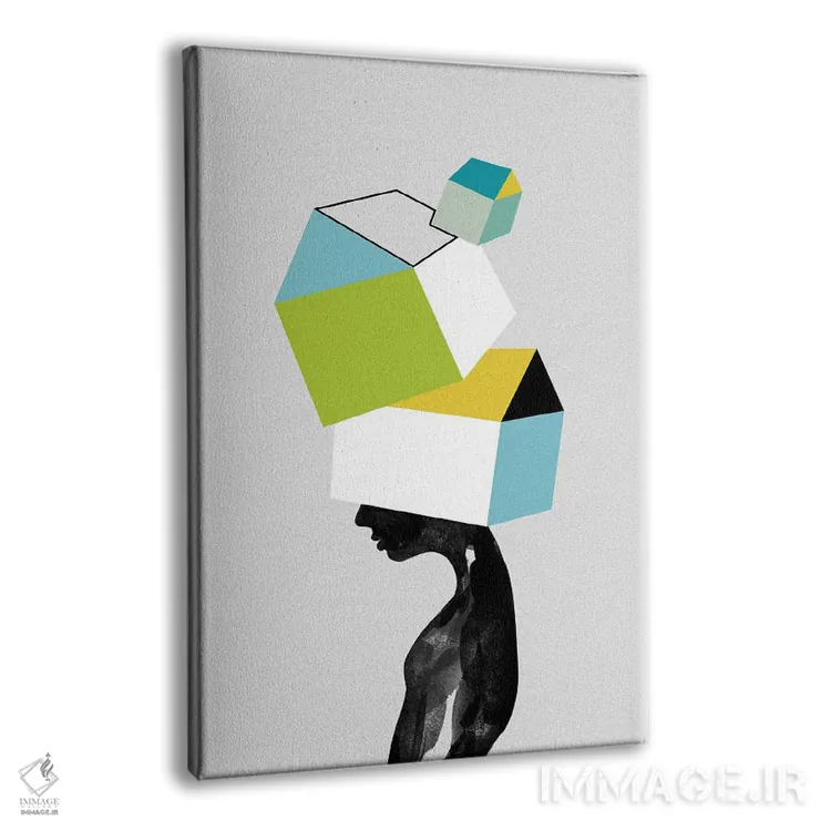 تابلو دکوراتیو دلتنگ خانه اثر دوزال - نمای پرسپکتیو محصول