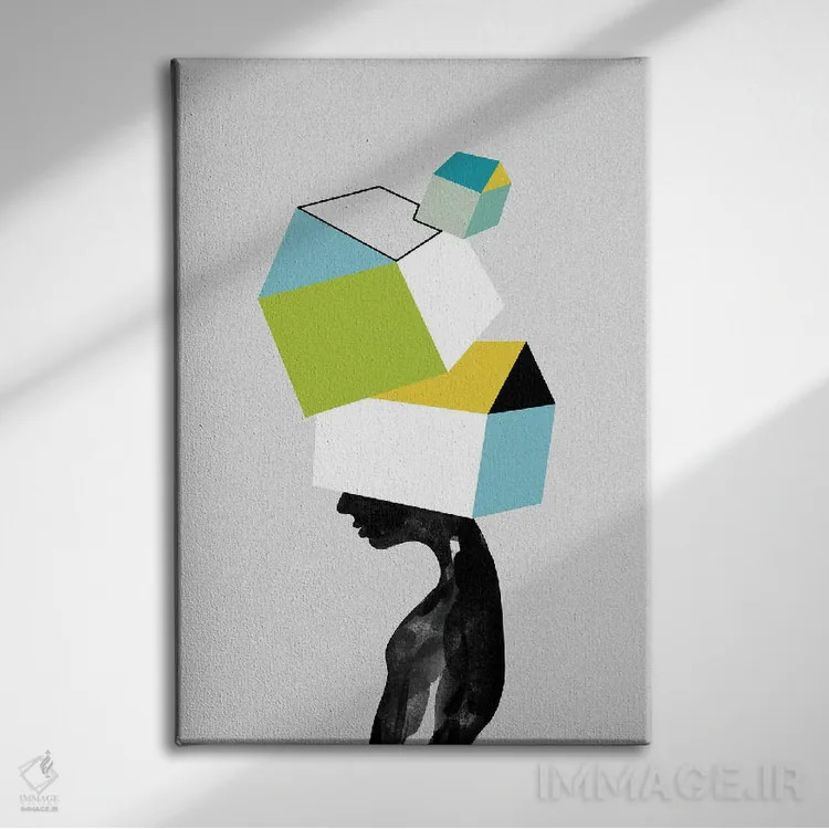 تابلو دکوراتیو دلتنگ خانه اثر دوزال - نمای روبهرو روی دیوار