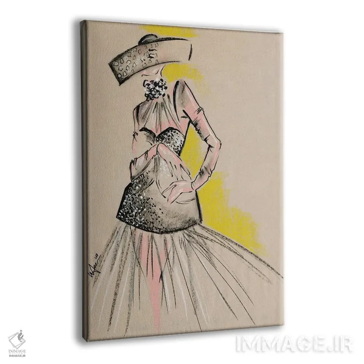 تابلو دکوراتیو مجموعه شش ضلعی الکساندر مک کویین اثر الی عظیزیان - نمای پرسپکتیو محصول