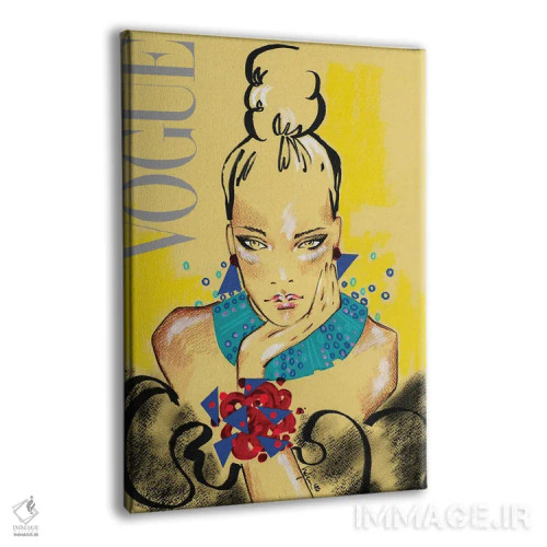 تابلو دکوراتیو ووگ ایتالیا اثر الی عظیزیان - نمای پرسپکتیو محصول