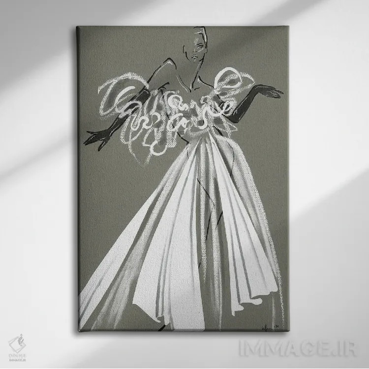 تابلو دکوراتیو کوتور جدید III اثر الی عظیزیان - نمای روبهرو روی دیوار