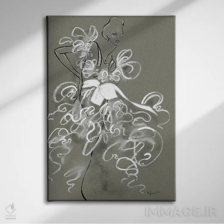 تابلو دکوراتیو کوتور جدید I اثر الی عظیزیان - نمای روبهرو روی دیوار