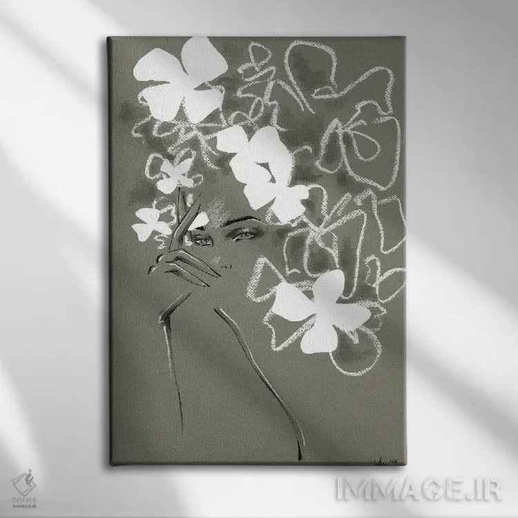 تابلو دکوراتیو کوتور جدید V اثر الی عظیزیان - نمای روبهرو روی دیوار