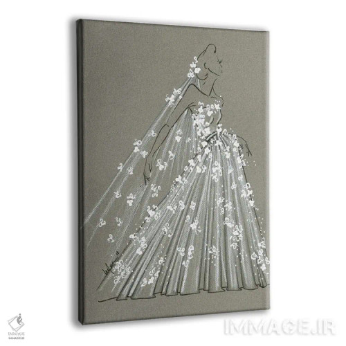 تابلو دکوراتیو حرکات مد عروس اثر الی عظیزیان - نمای پرسپکتیو محصول