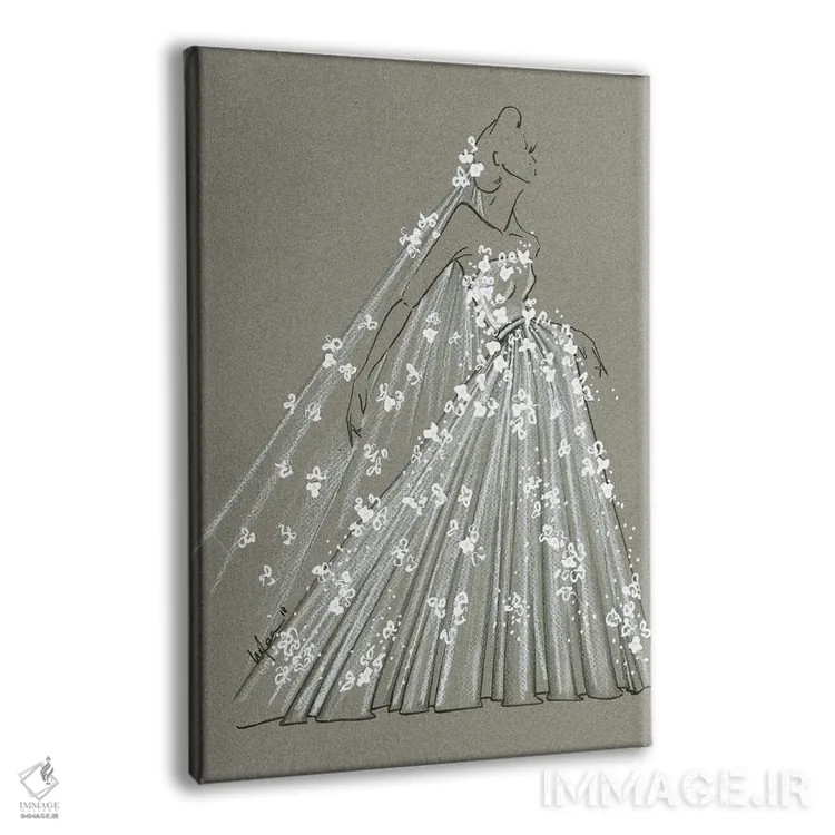 تابلو دکوراتیو حرکات مد عروس اثر الی عظیزیان - نمای پرسپکتیو محصول