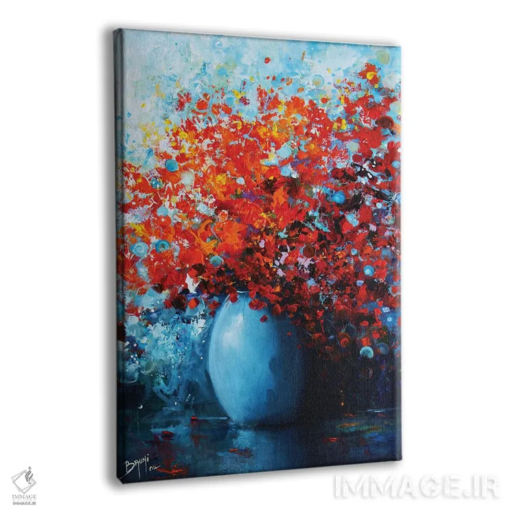 تابلو مدرن دسته گل سمفونی اثر اریک برونی - نمای پرسپکتیو محصول